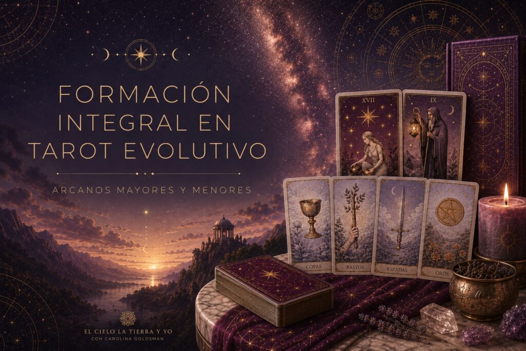 FORMACIÓN INTEGRAL EN TAROT EVOLUTIVO | Arcanos Mayores y Menores, con Carolina Goldsman