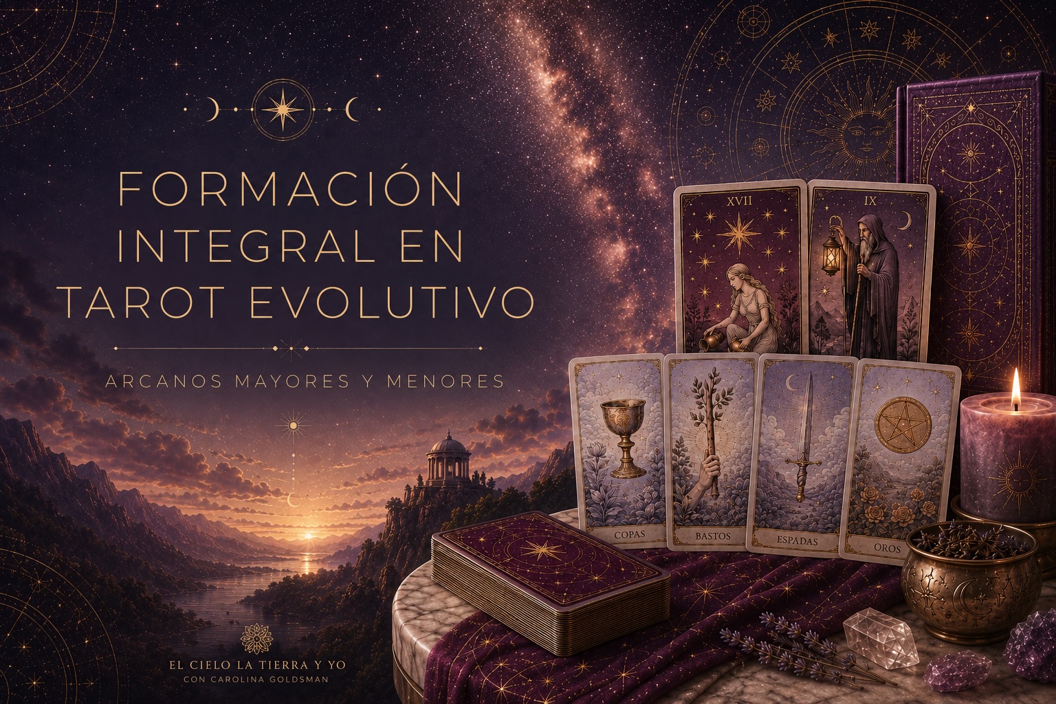 FORMACIÓN INTEGRAL EN TAROT EVOLUTIVO | Arcanos Mayores y Menores, con Carolina Goldsman