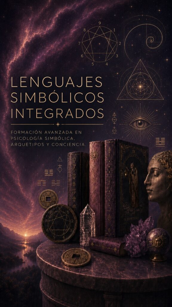LENGUAJES SIMBÓLICOS INTEGRADOS | Formación avanzada en Psicología Simbólica, Arquetipos y Conciencia. Una formacion que integra astrologia, tarot, eneagrama, i Ching y sueños.