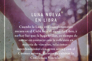 LUNA NUEVA EN LIBRA | Conciencia Vincular