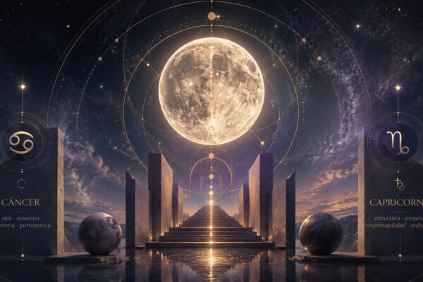 El Sol en Cáncer y la Luna Llena en Capricornio