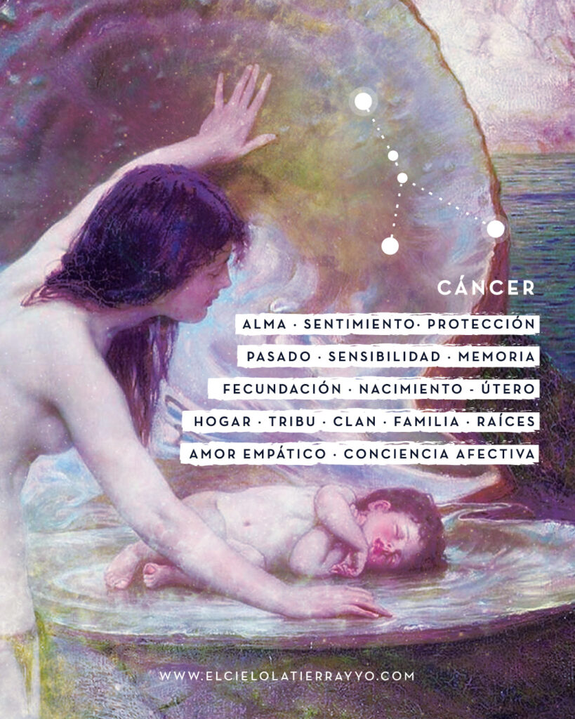 Arquetipo Cáncer, palabras clave desde la astrología terapéutica