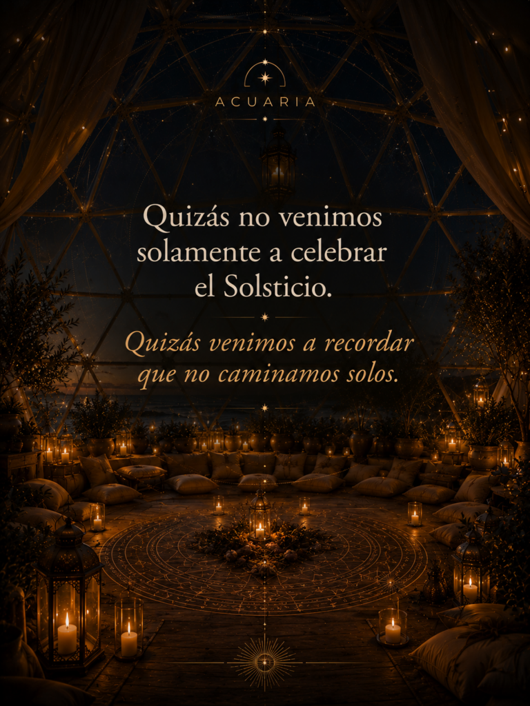 Encender una vela en el Solsticio · práctica simbólica de presencia