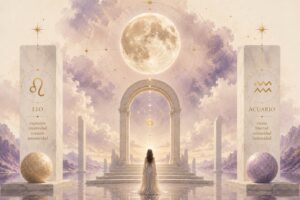 El Sol en Leo y la Luna Llena en Acuario - Astrología Terapéutica