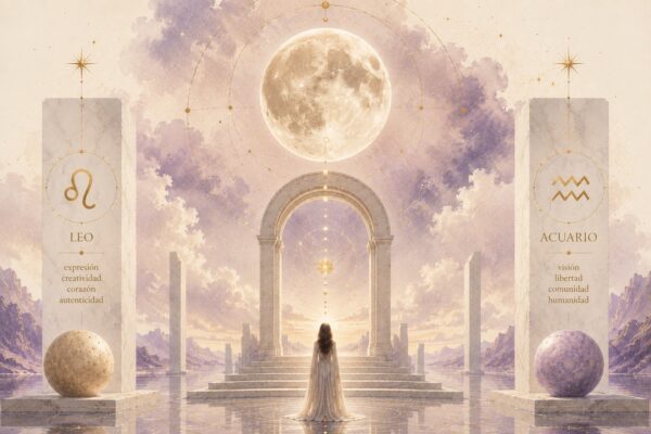 El Sol en Leo y la Luna Llena en Acuario - Astrología Terapéutica