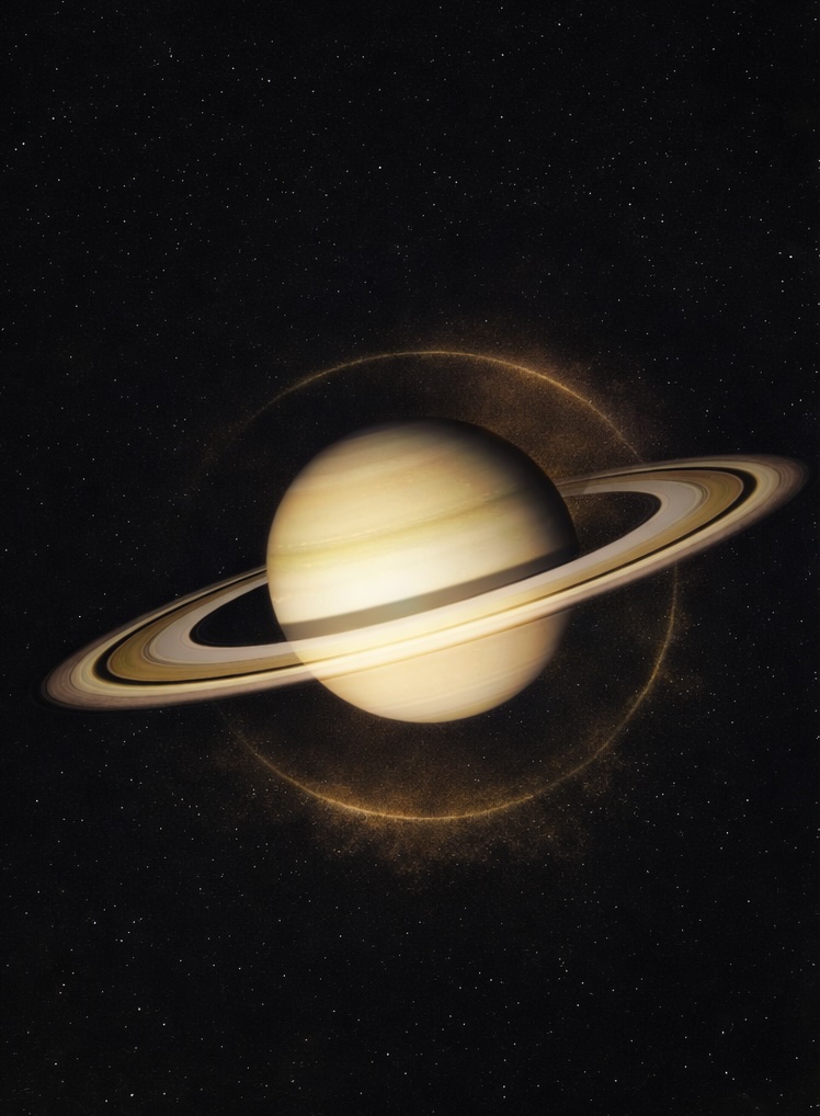 Saturno cosmológico representando el principio de realidad y maduración en astrología.