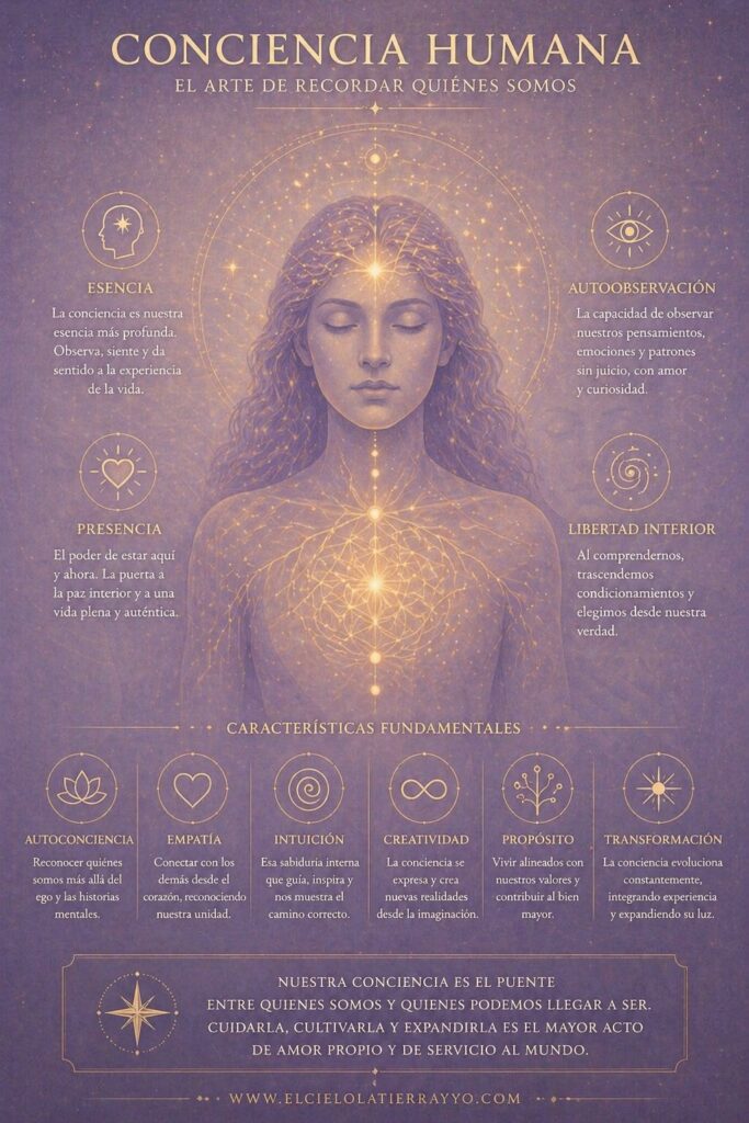 La Conciencia Humana tiene cualidades irremplazables e indescriptibles
