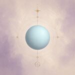 Ilustración de Urano en Géminis representando la conexión entre inteligencia artificial, mente y conciencia humana en astrología