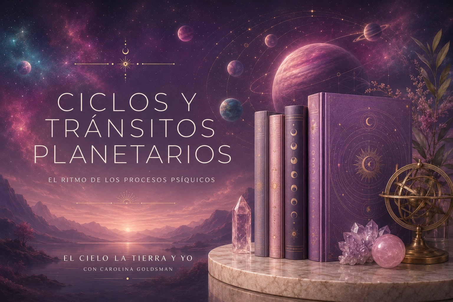 Ciclos y Tránsitos Planetarios Aprender a leer los tránsitos y fases de la vida desde la mirada de la Astrología Terapéutica, con Carolina Goldsman