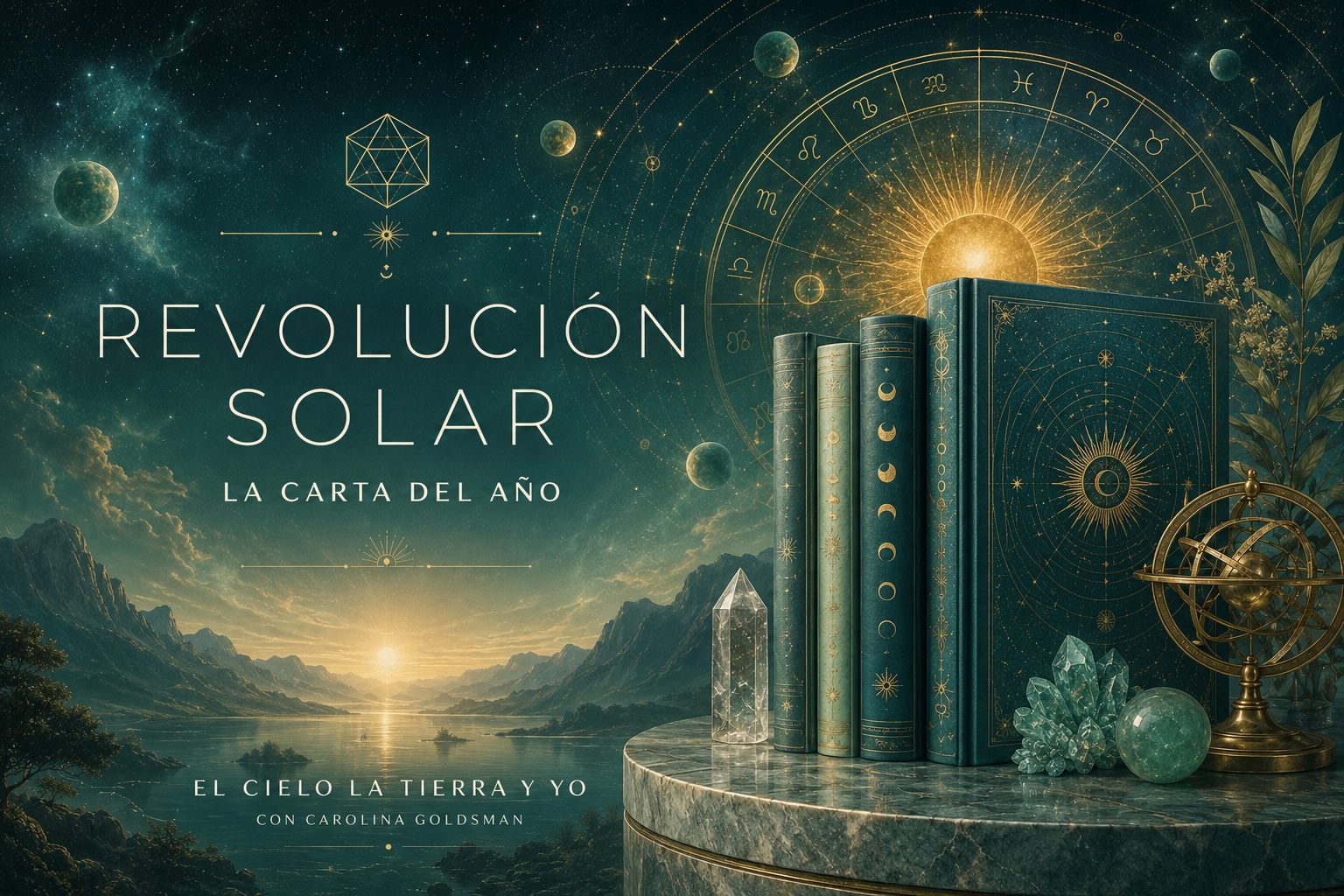 Curso Online Revolución Solar, la carta del año Aprender a leer la revolución solar, desde la mirada de la Astrología Terapéutica, con Carolina Goldsman