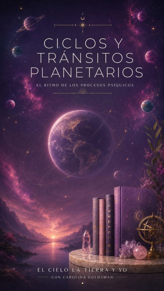 Ciclos y Tránsitos Planetarios, un curso online de astrología terapéutica, con Carolina Goldsman
