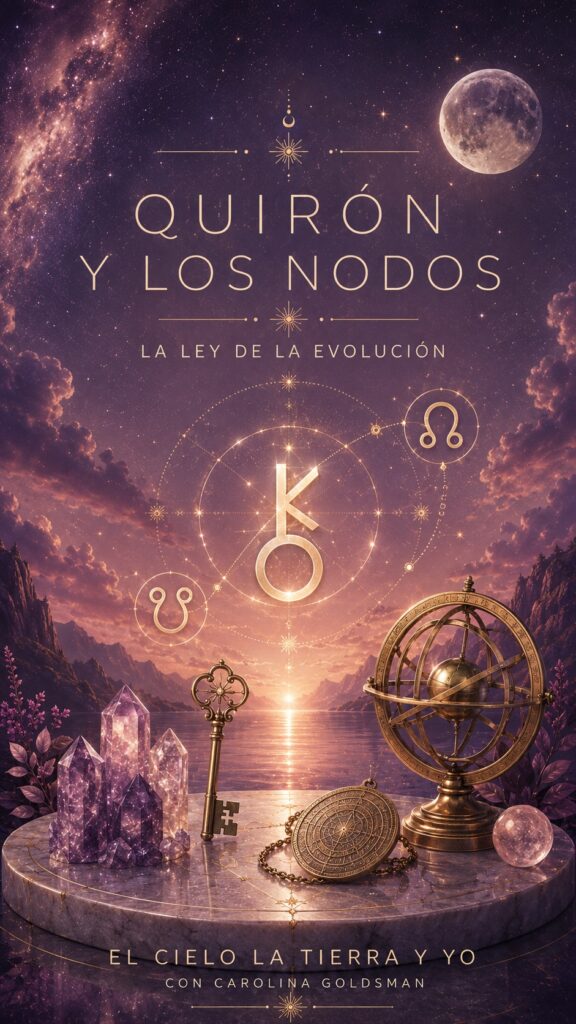 Curso online sobre Quirón, su relación el alma y los Nodos Lunares, desde la mirada de la astrología terapéutica
