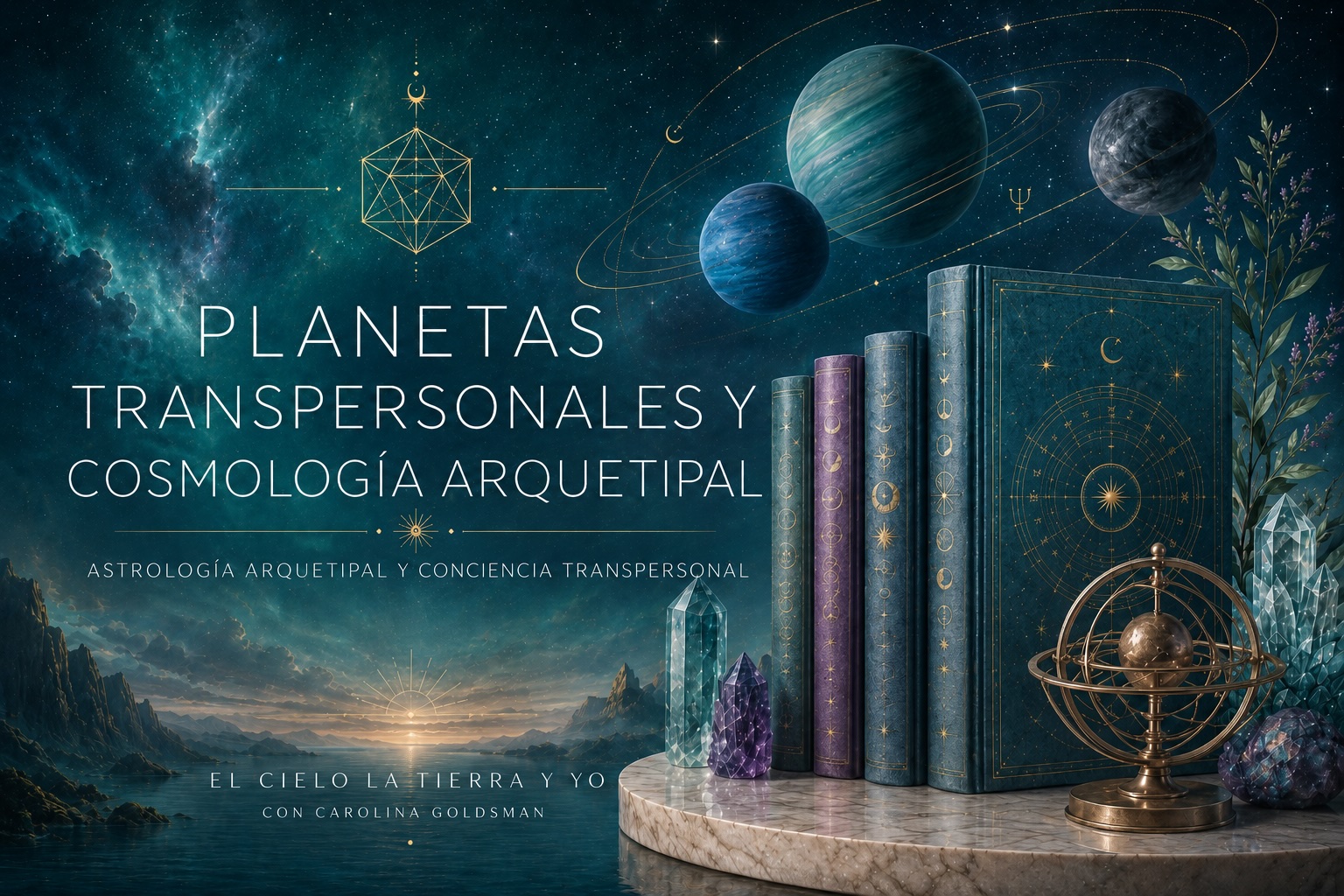 Aprender a leer los tránsitos de los planetas transpersonales desde la mirada de la Astrología Terapéutica, con Carolina Goldsman