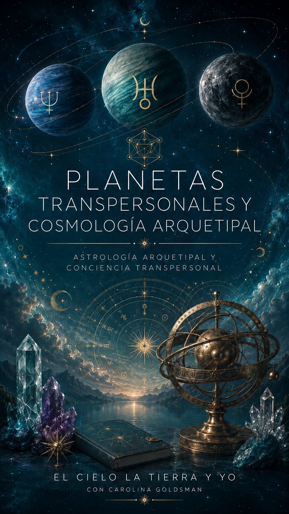 Aprender a leer los tránsitos de los planetas transpersonales desde la mirada de la Astrología Terapéutica, con Carolina Goldsman