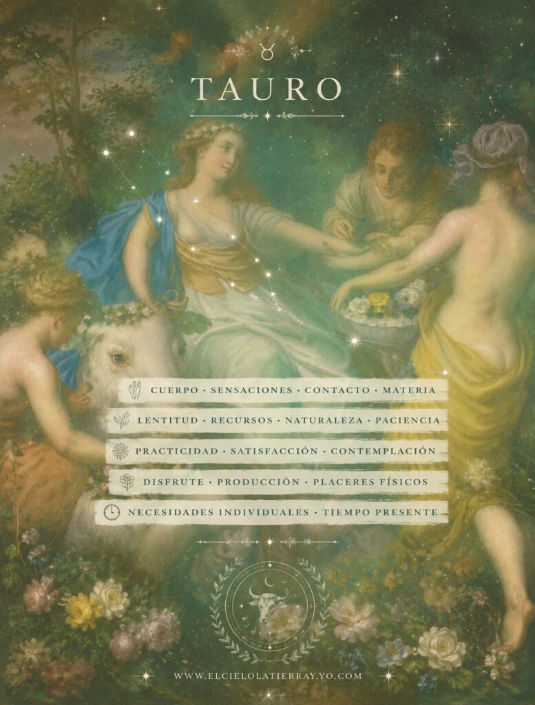Cualidades fundamentales de la energía Tauro en astrología terapeutica