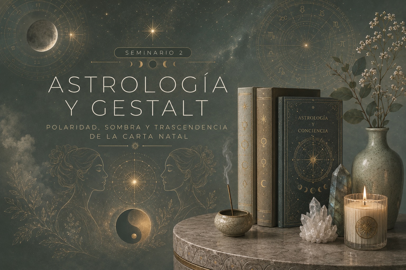 Astrología y Gestalt | Polaridad, Sombra y Trascendencia de la Carta Natal
