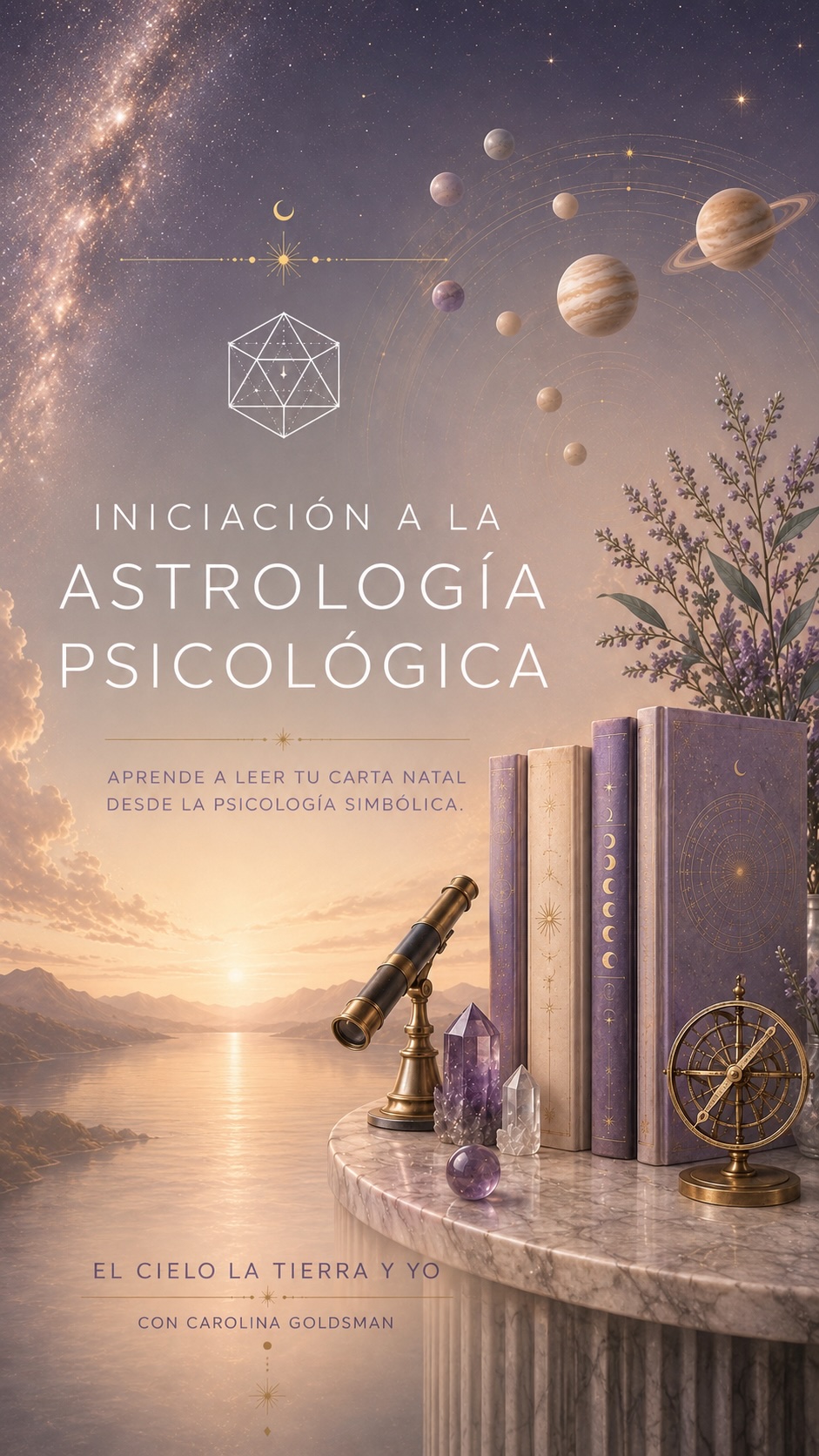 Aprender a leer la carta natal desde la mirada de la Astrología Terapéutica, con Carolina Goldsman